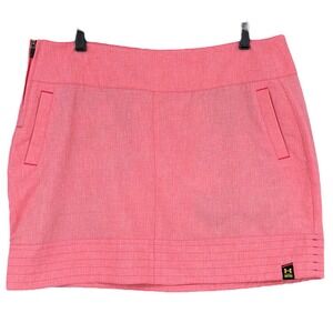 Under Armour Golf Skort Coral‎ Pink Performance Athletic Size 14